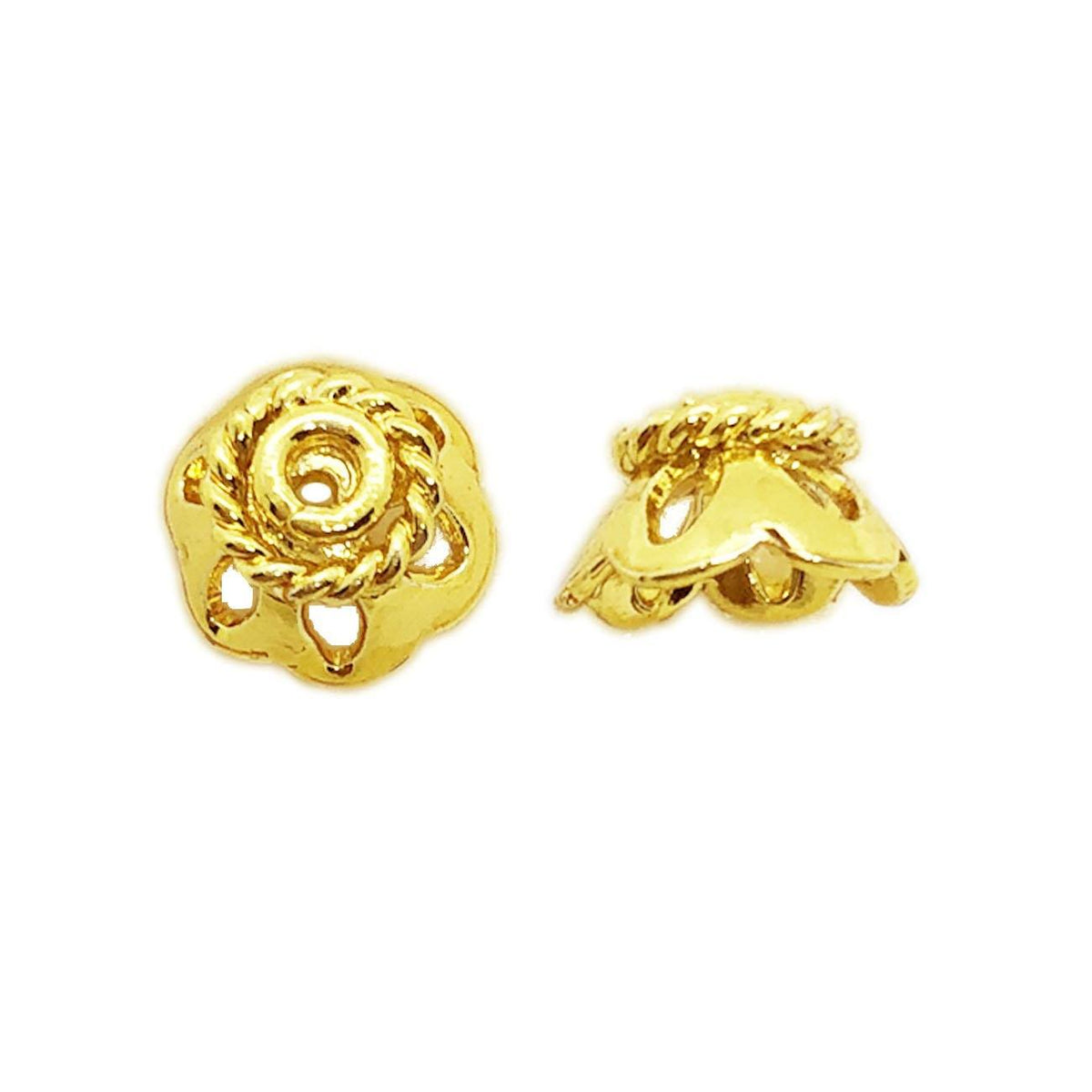 CG-133 18K Gold Overlay Bead Cap Beads Bali Designs Inc 