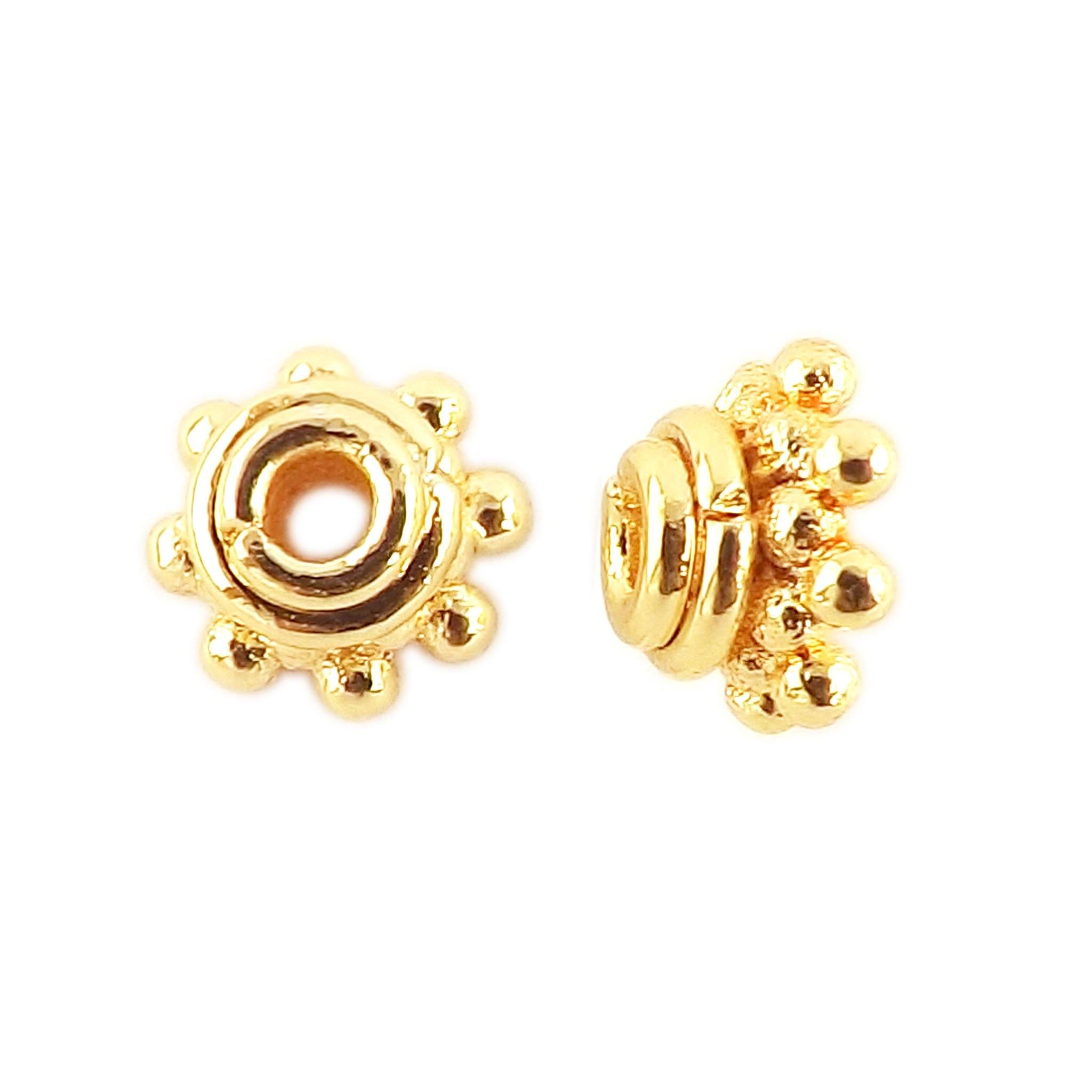 CG-152 18K Gold Overlay Bead Cap Beads Bali Designs Inc 