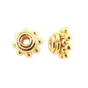 CG-152 18K Gold Overlay Bead Cap Beads Bali Designs Inc 