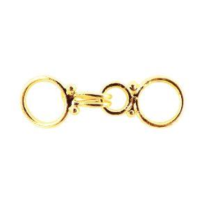 CG-155 18K Gold Overlay Clasp Hook Beads Bali Designs Inc 