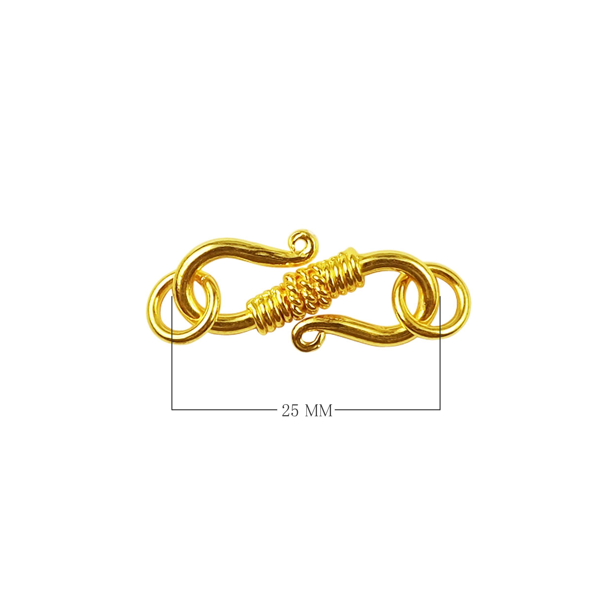 CG-158 18K Gold Overlay ''S'' Hook Beads Bali Designs Inc 