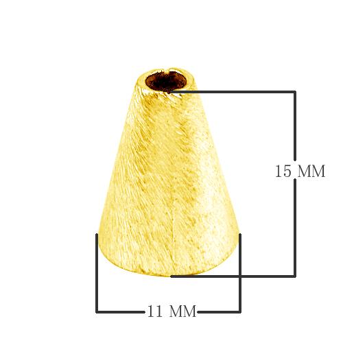 CG-162 18K Gold Overlay Cone Beads Bali Designs Inc 