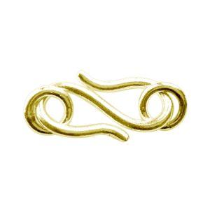 CG-186-16MM 18K Gold Overlay ''S'' Hook Beads Bali Designs Inc 
