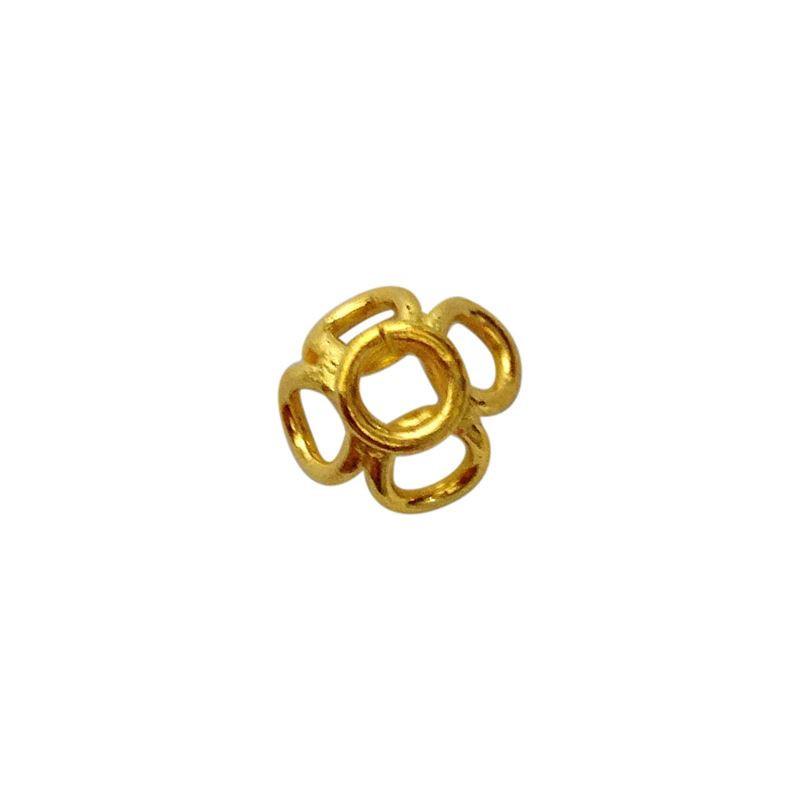 CG-197 18K Gold Overlay Bead Cap Beads Bali Designs Inc 