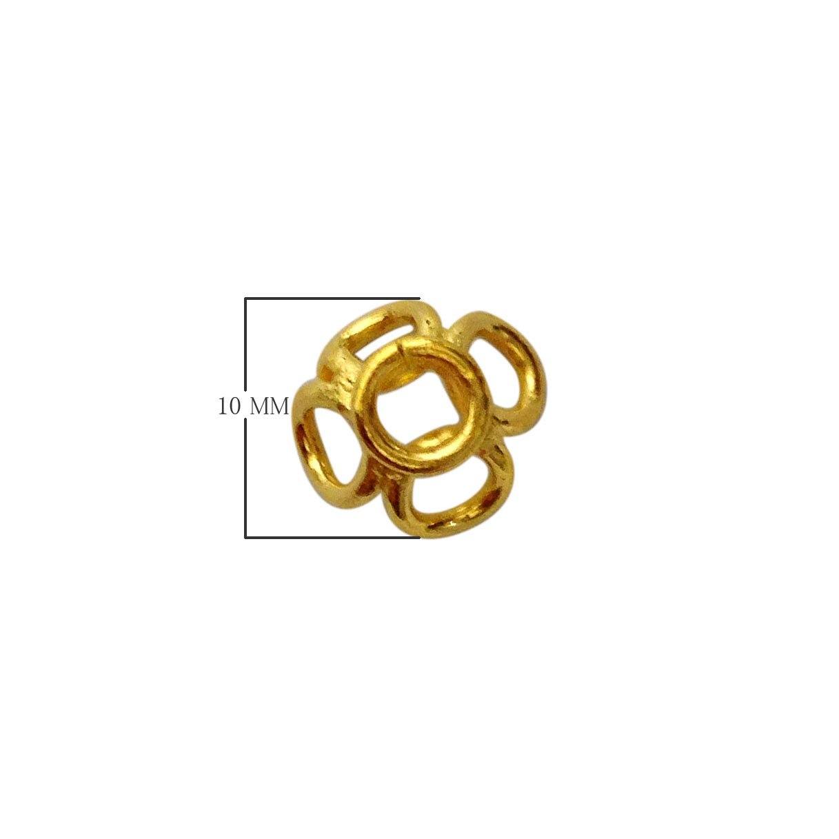 CG-197 18K Gold Overlay Bead Cap Beads Bali Designs Inc 