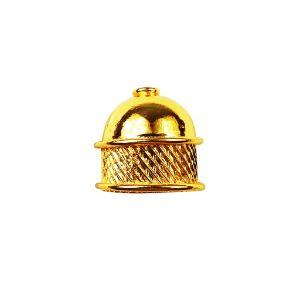 CG-204 18K Gold Overlay End Cap Beads Bali Designs Inc 