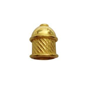 CG-206 18K Gold Overlay End Cap Beads Bali Designs Inc 