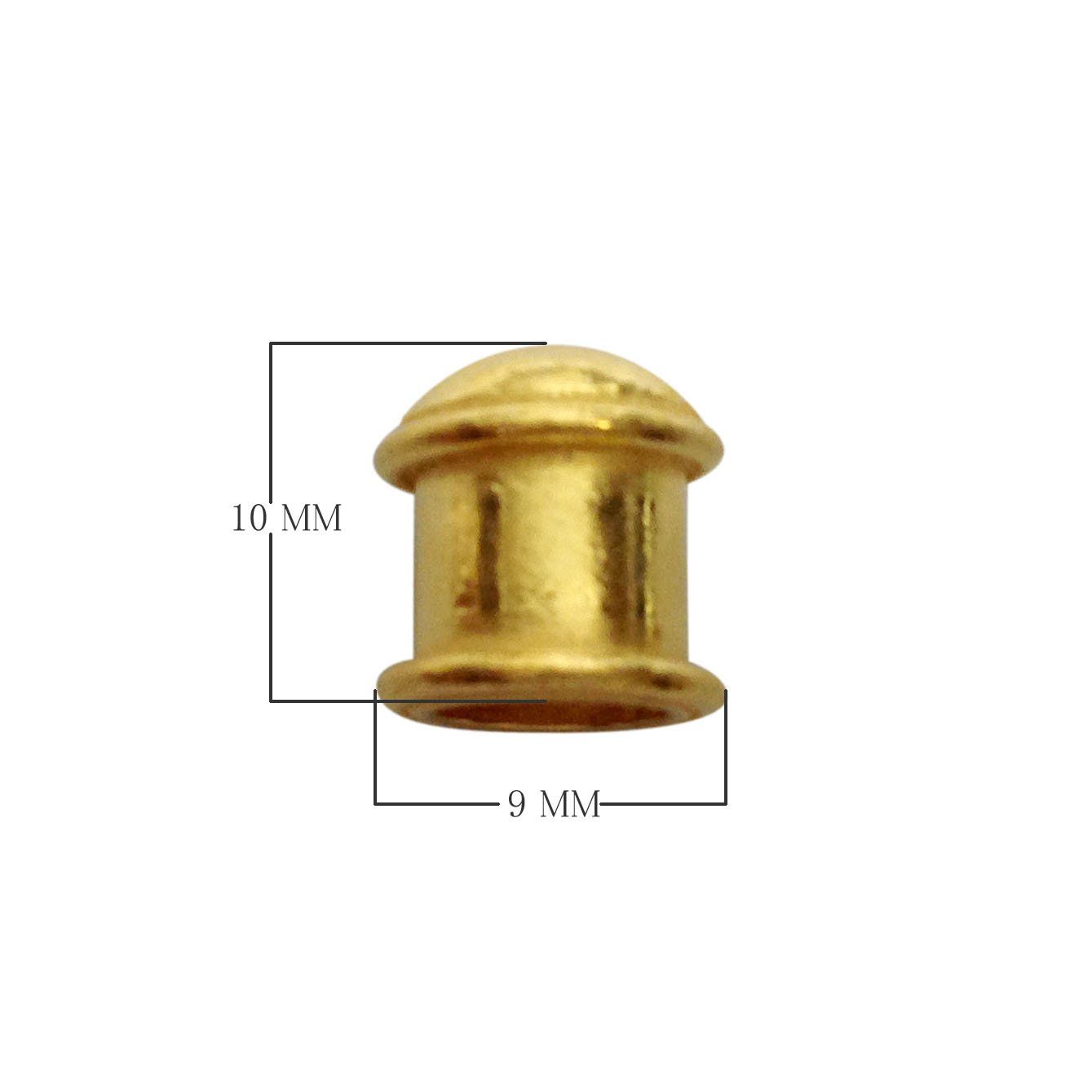 CG-207 18K Gold Overlay End Cap Beads Bali Designs Inc 