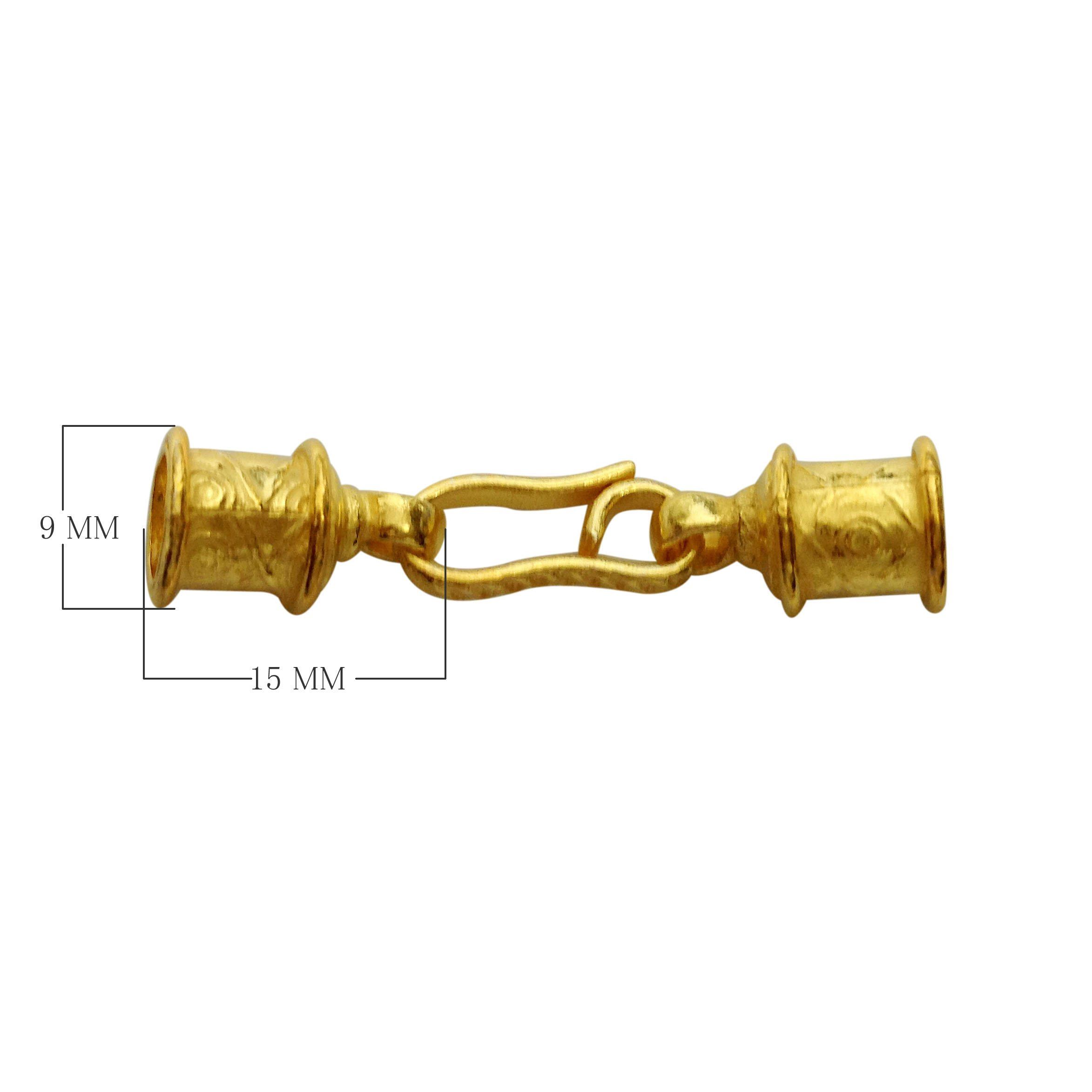 CG-208 18K Gold Overlay End Cap Beads Bali Designs Inc 