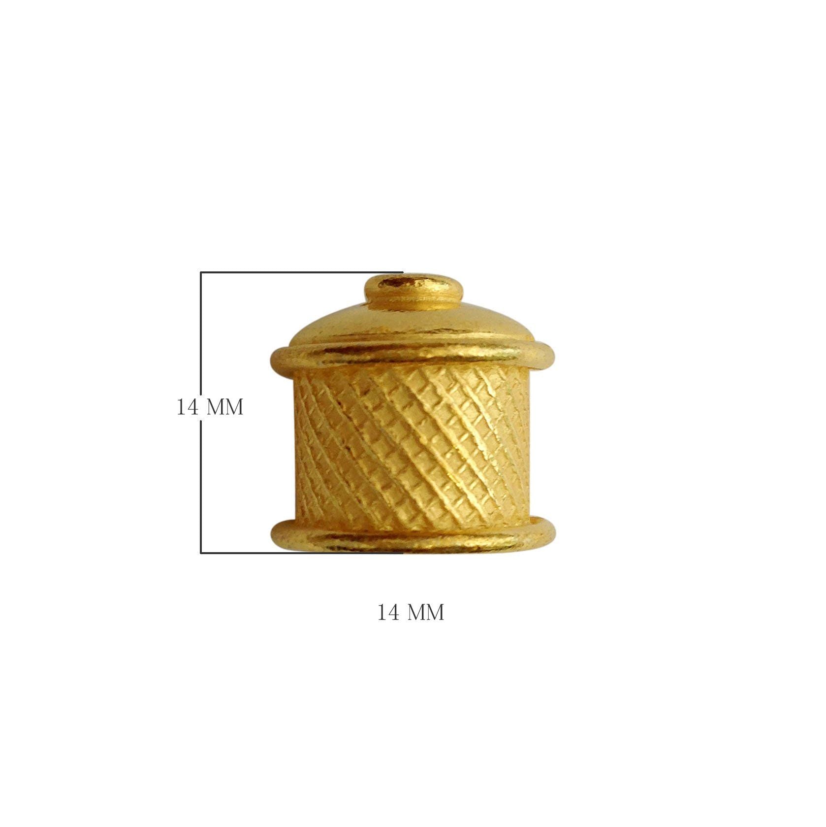 CG-213 18K Gold Overlay End Cap Beads Bali Designs Inc 