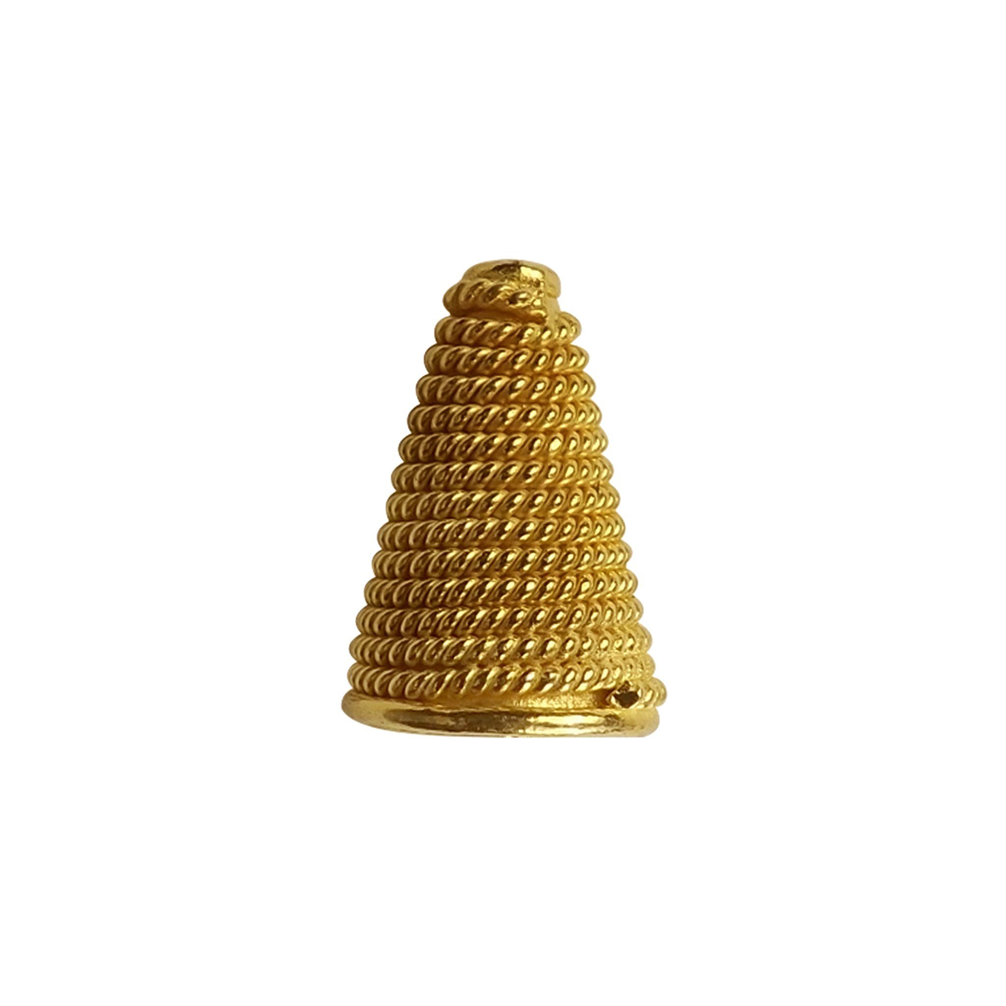 CG-219 18K Gold Overlay Cone Beads Bali Designs Inc 