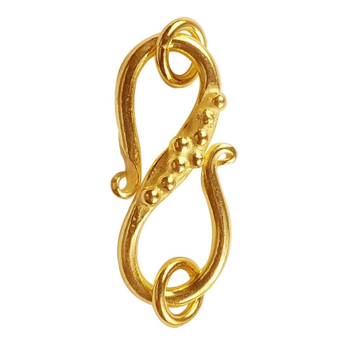 CG-226 18K Gold Overlay 'S' Hook Beads Bali Designs Inc 