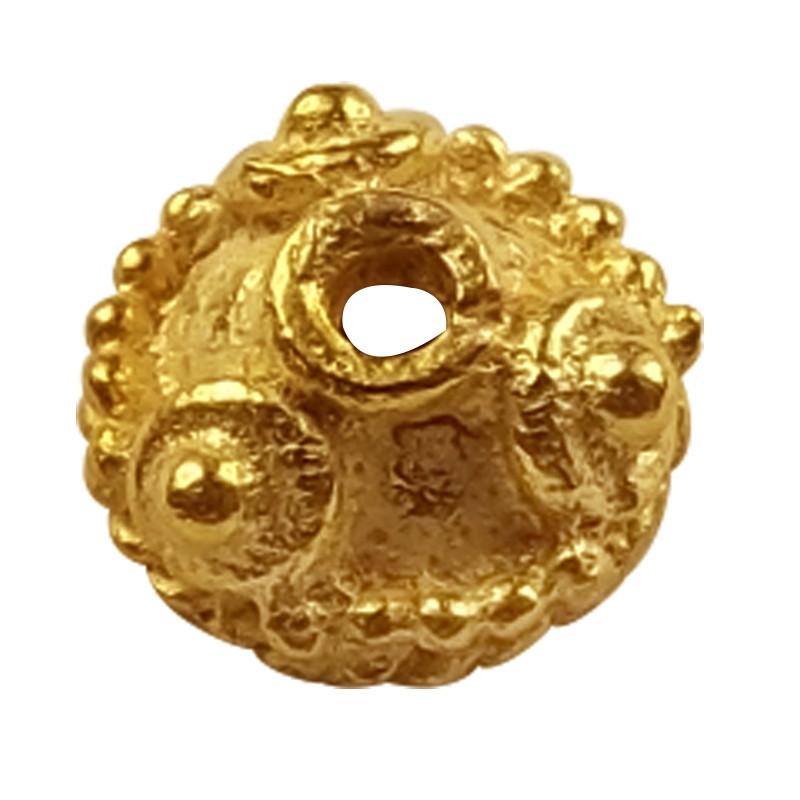 CG-238 18K Gold Overlay Bead Cap Beads Bali Designs Inc 
