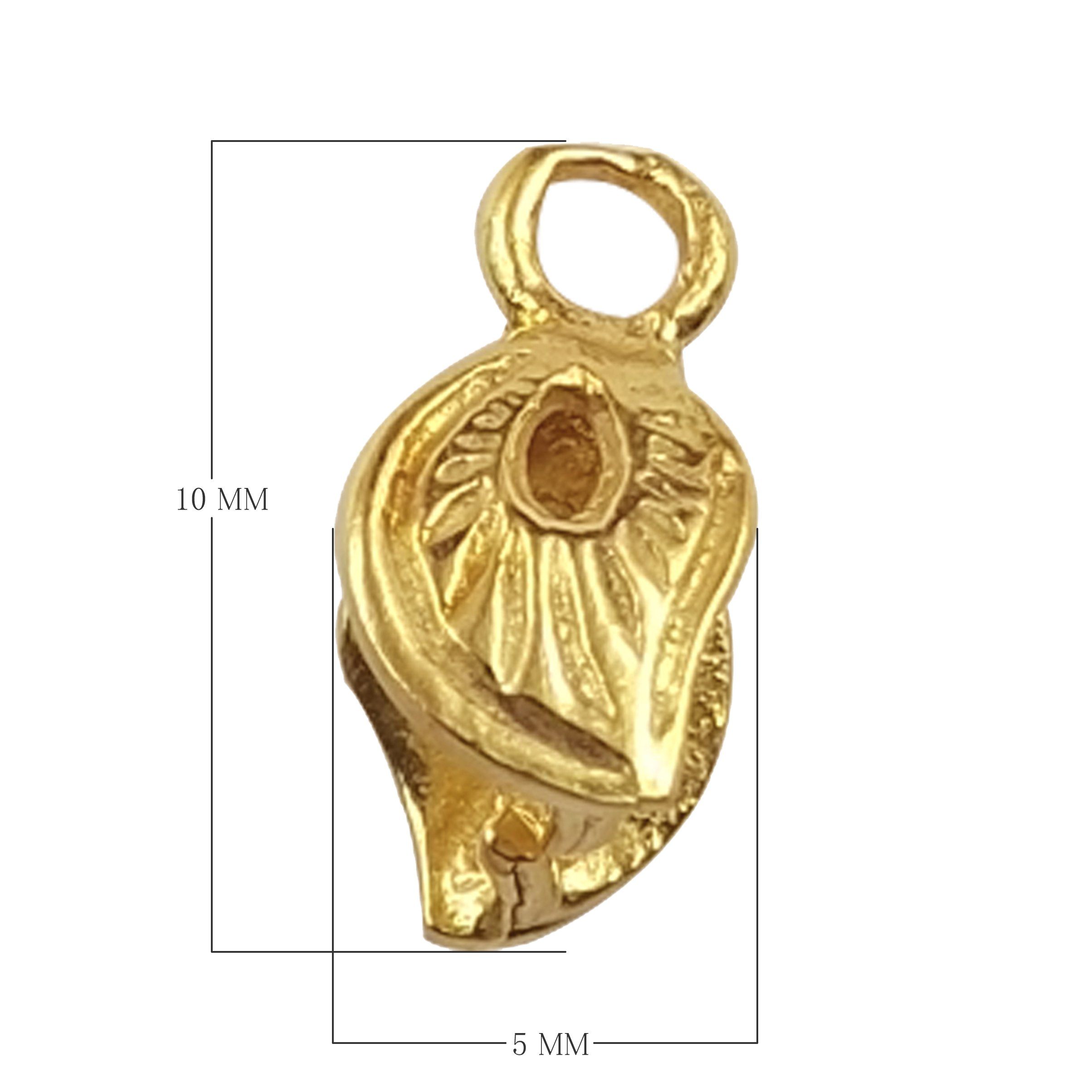 CG-243 18K Gold Overlay Pendant Bail Beads Bali Designs Inc 