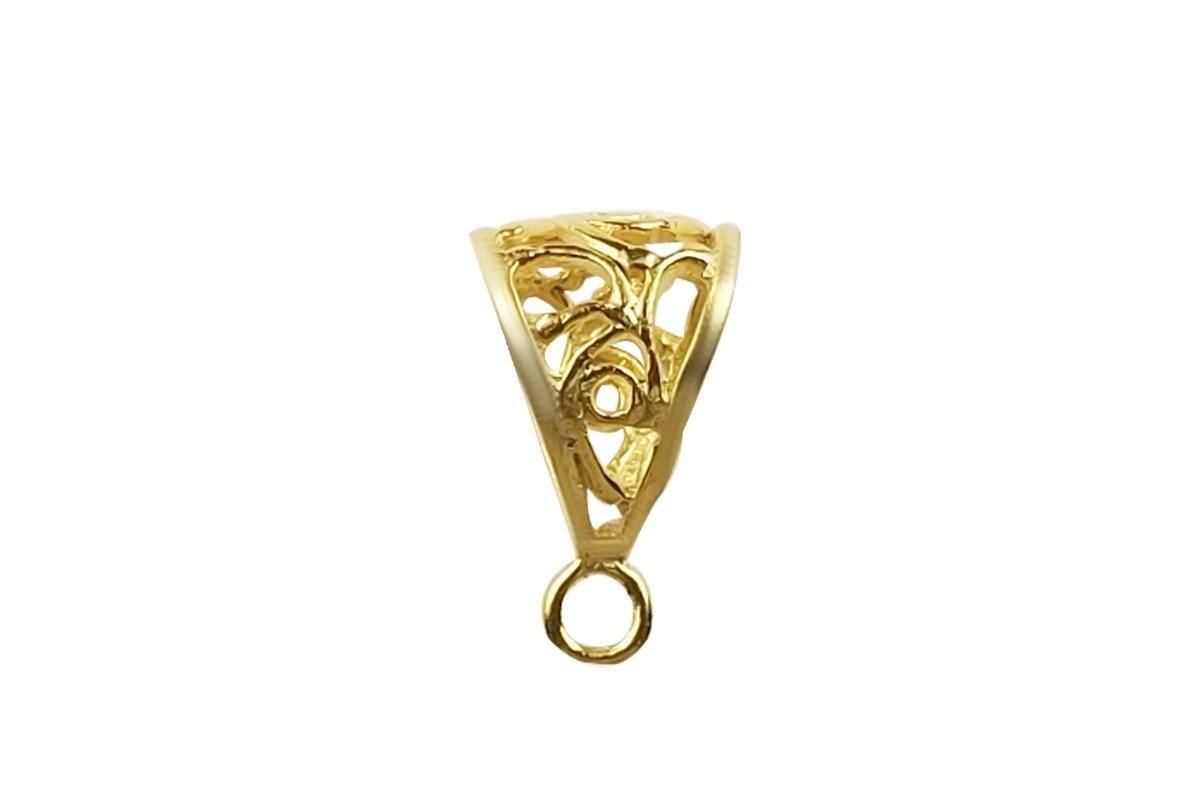 CG-245 18K Gold Overlay Pendant Bail Beads Bali Designs Inc 