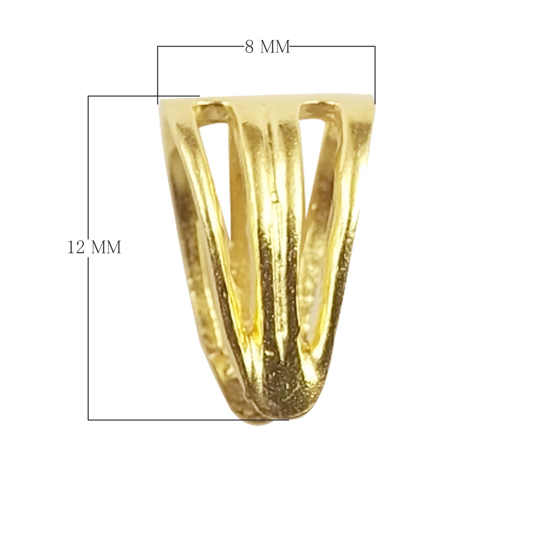 CG-251 18K Gold Overlay Pendant Bail Beads Bali Designs Inc 