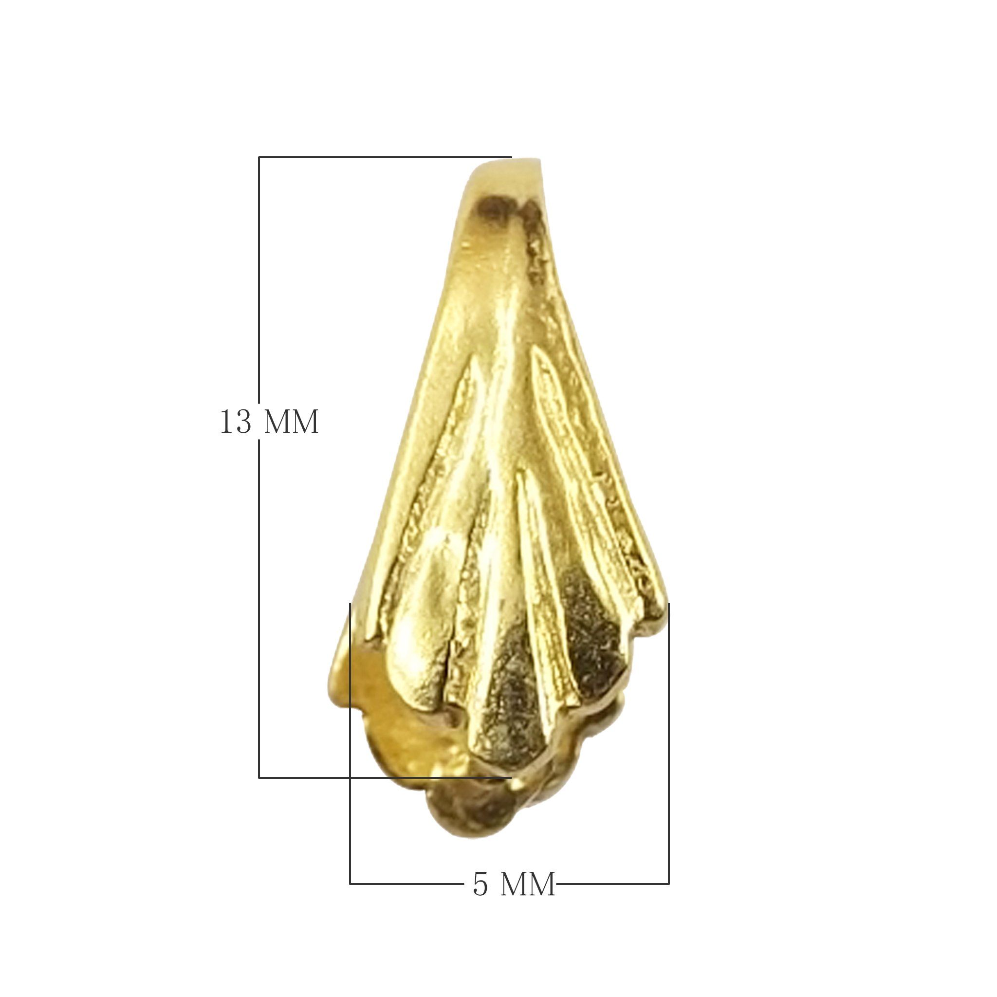 CG-252 18K Gold Overlay Pendant Bail Beads Bali Designs Inc 