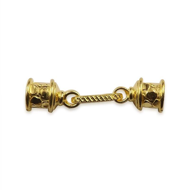 CG-256 18K Gold Overlay End Cap Beads Bali Designs Inc 