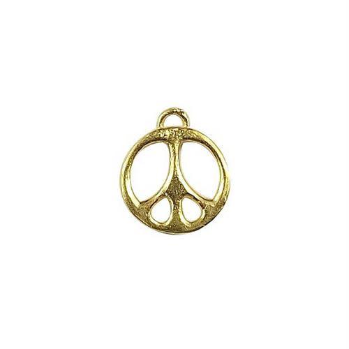 CG-270 18K Gold Overlay Little Peace Charm Beads Bali Designs Inc 