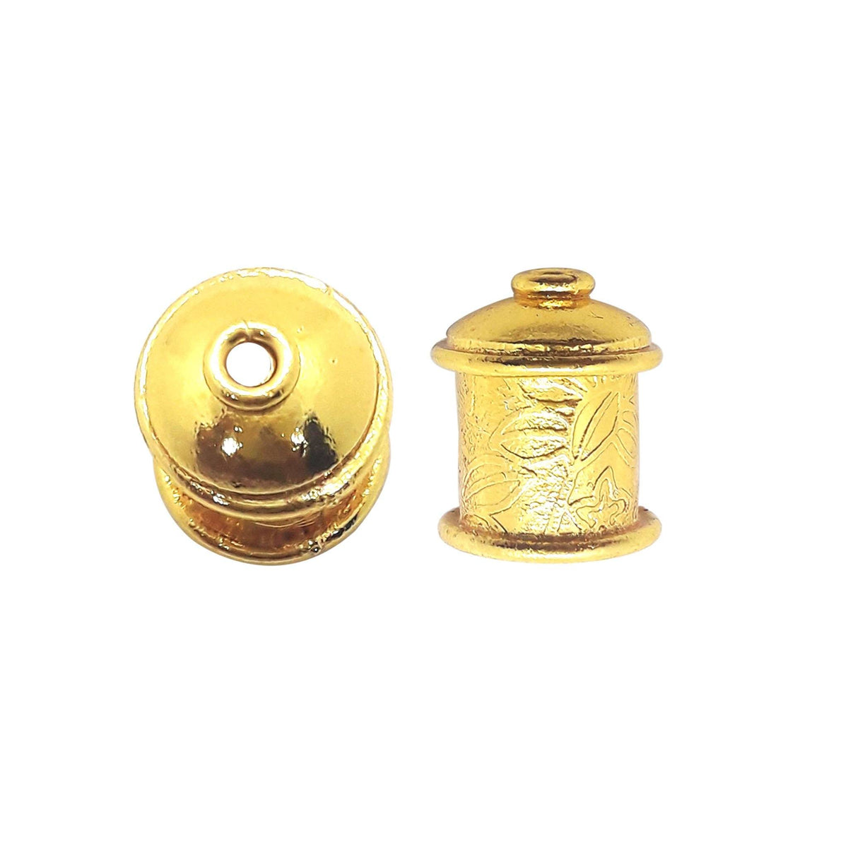 CG-285 18K Gold Overlay End Cap Beads Bali Designs Inc 