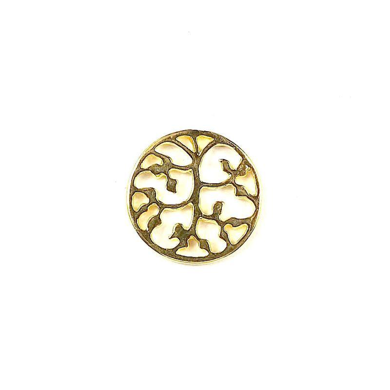 CG-304 18K Gold Overlay Tree Charm Beads Bali Designs Inc 