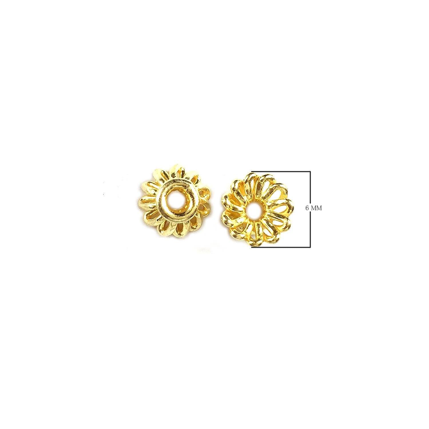 CG-312 18K Gold Overlay Bead Cap Beads Bali Designs Inc 
