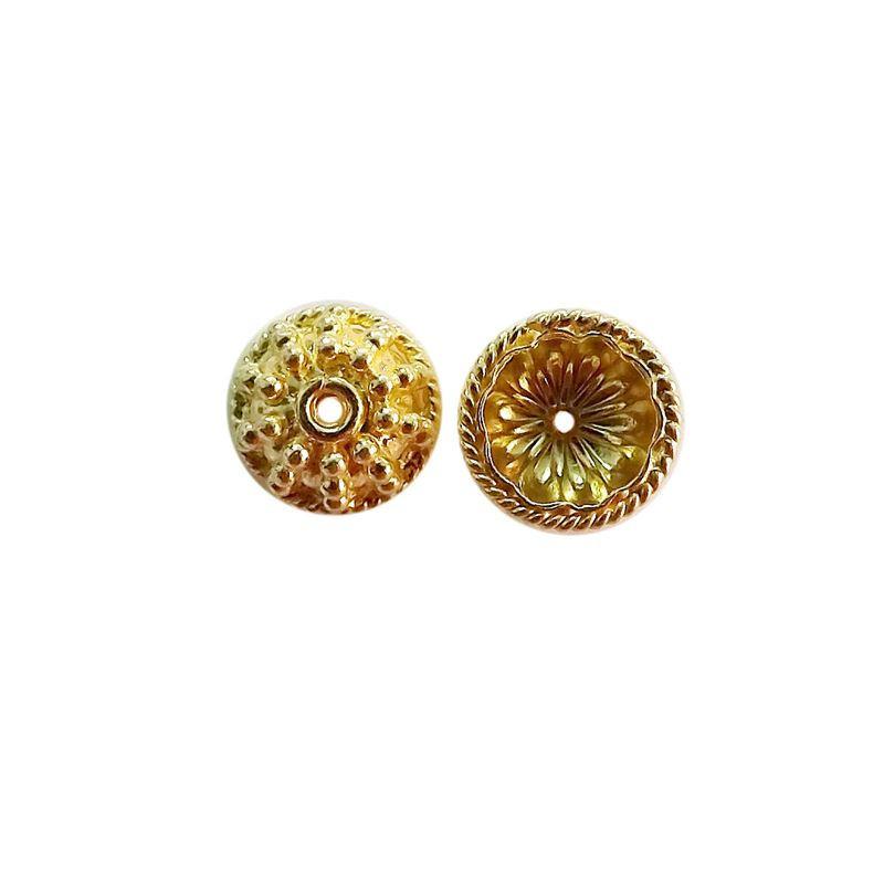 CG-354 18K Gold Overlay Bead Cap Beads Bali Designs Inc 