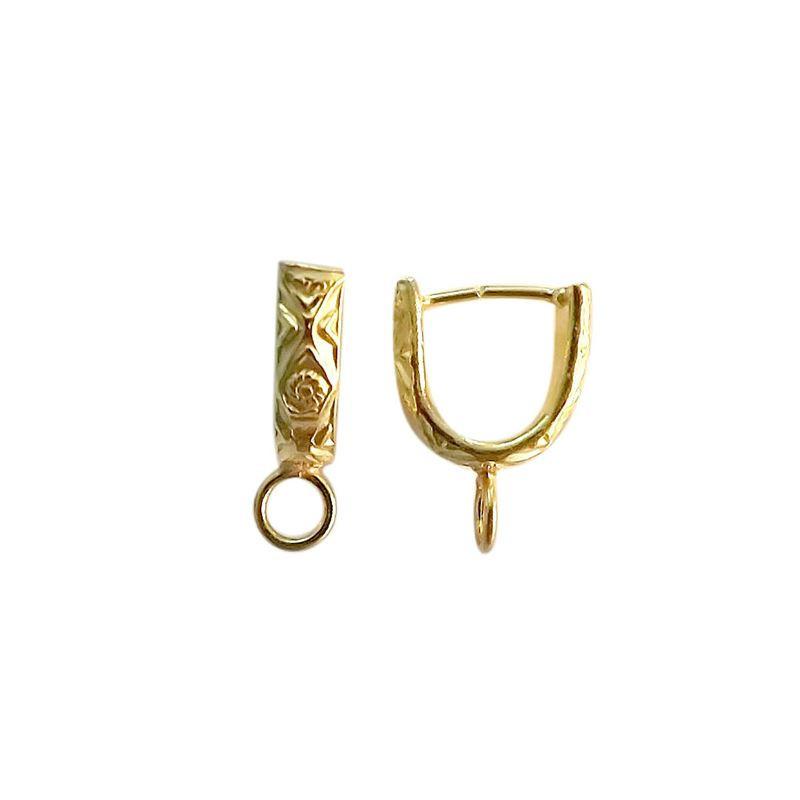 CG-355 18K Gold Overlay Pendant Bail Beads Bali Designs Inc 