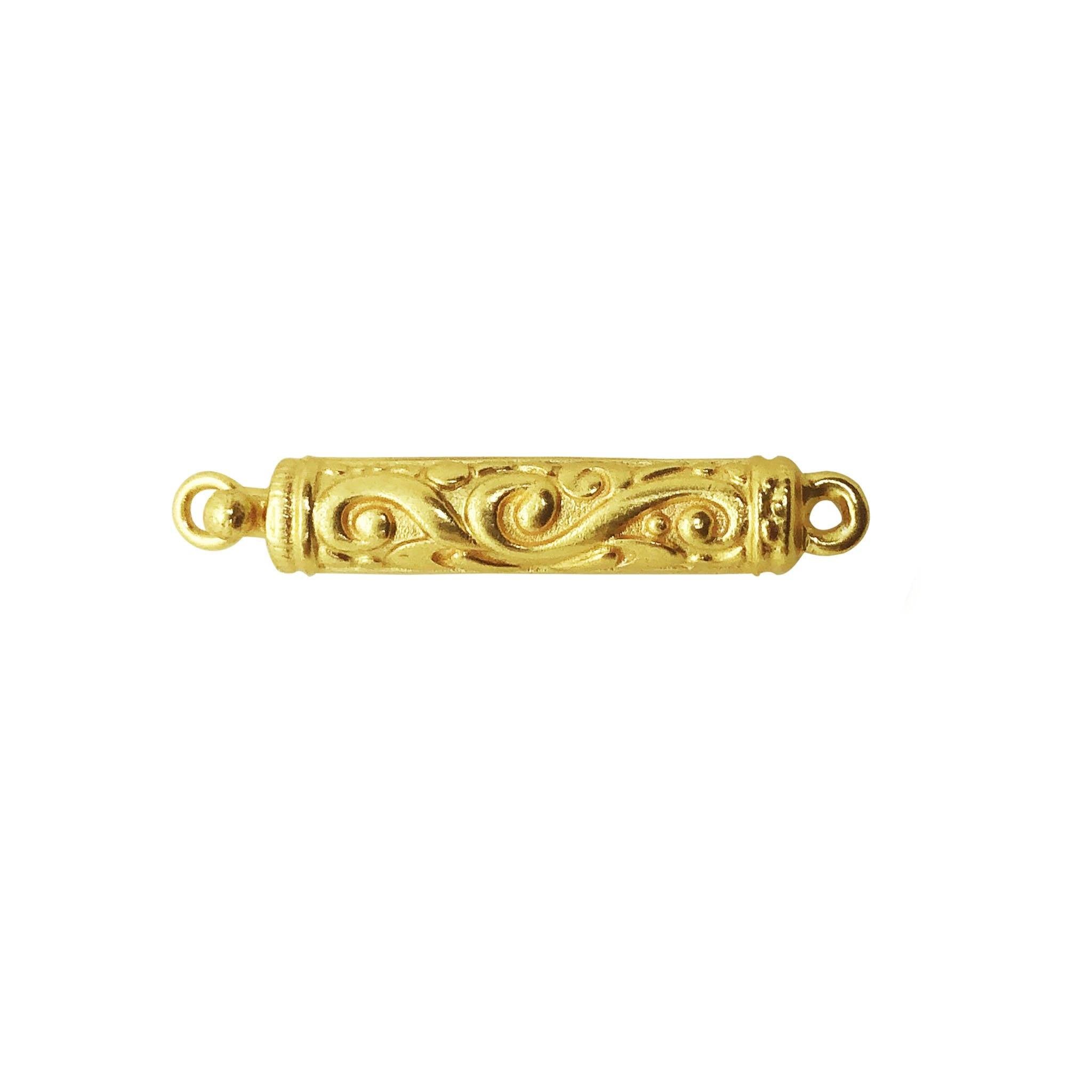 CG-360 18K Gold Overlay Single Hole Multi Strand Clasp Beads Bali Designs Inc 