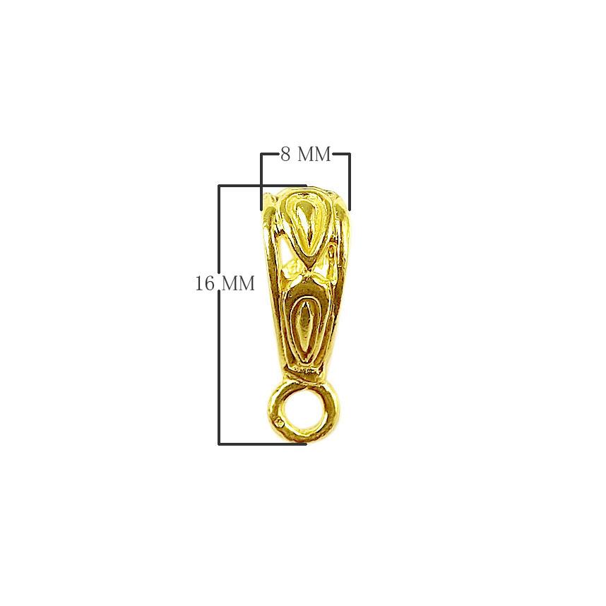 CG-361 18K Gold Overlay Pendant Bail Beads Bali Designs Inc 