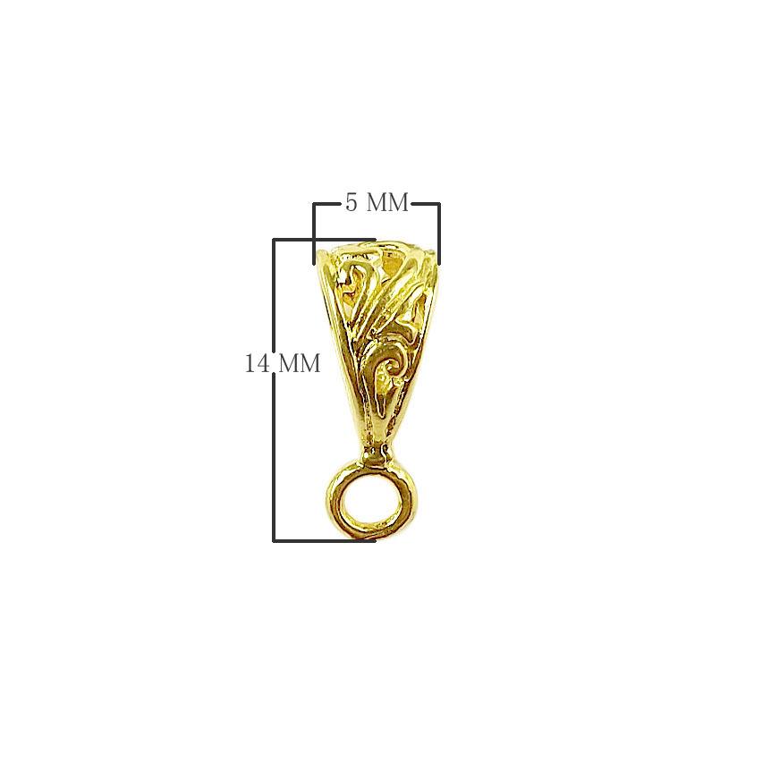 CG-364 18K Gold Overlay Pendant Bail Beads Bali Designs Inc 