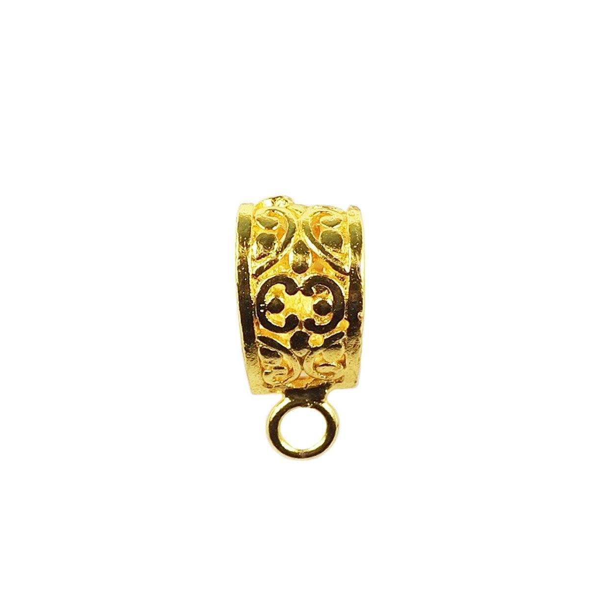 CG-378 18K Gold Overlay Pendant Bail Beads Bali Designs Inc 