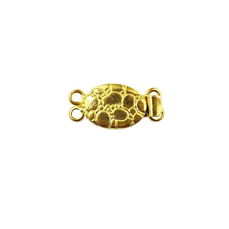 CG-381 18K Gold Overlay Multi Strand Clasp With 2 Hole Beads Bali Designs Inc 