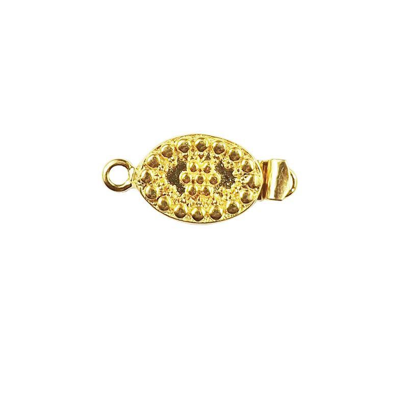 CG-385 18K Gold Overlay Single Hole Multi Strand Clasp Beads Bali Designs Inc 