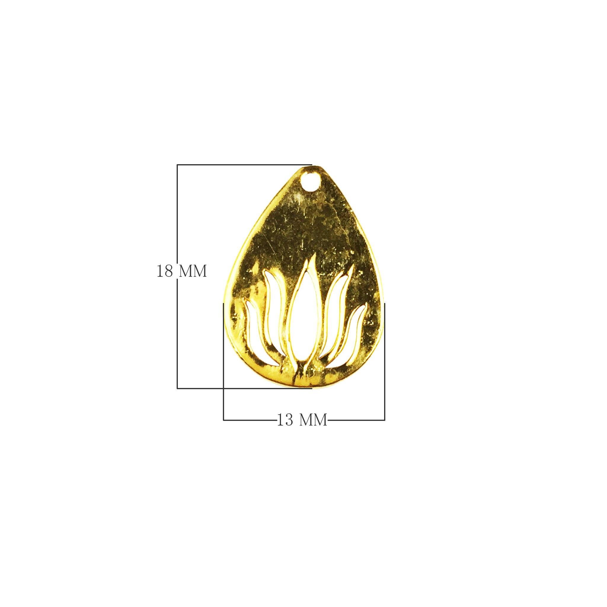 CG-393 18K Gold Overlay Charm Beads Bali Designs Inc 