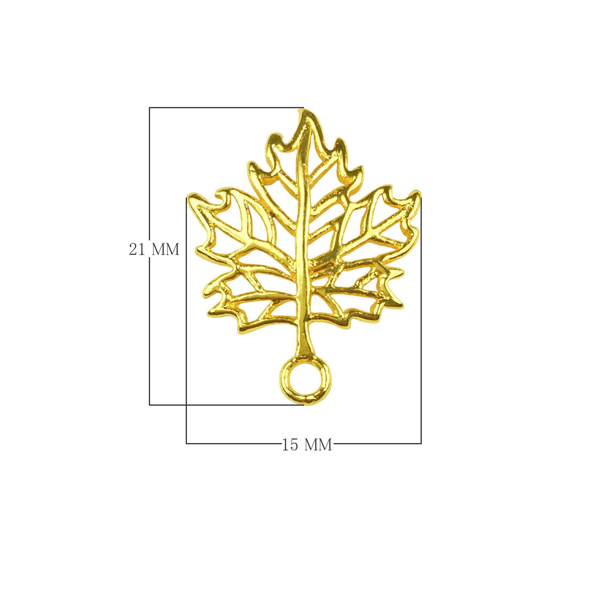 CG-395 18K Gold Overlay Charm Beads Bali Designs Inc 