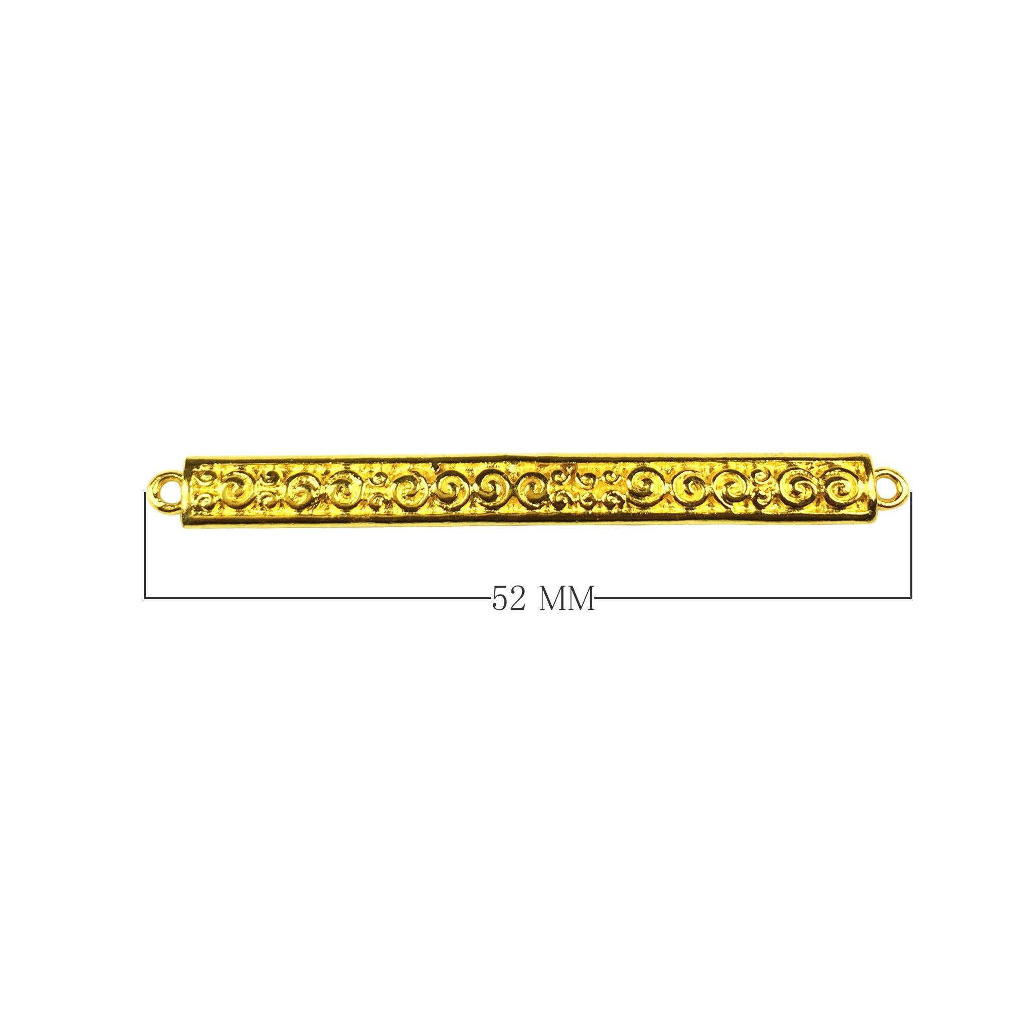 CG-398 18K Gold Overlay Connector Beads Bali Designs Inc 