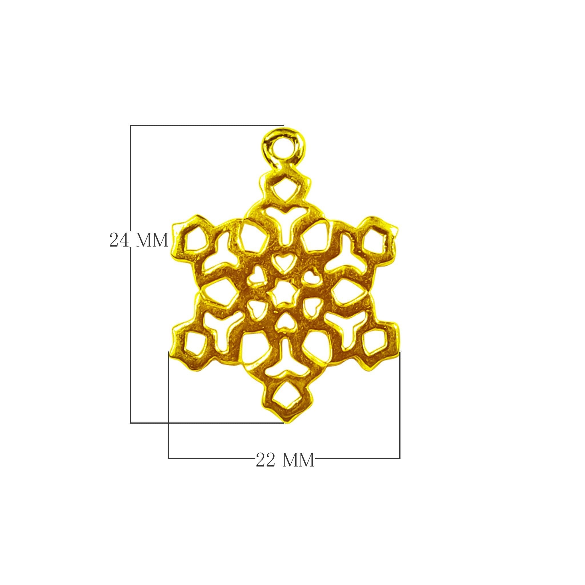 CG-407 18K Gold Overlay Charm Beads Bali Designs Inc 