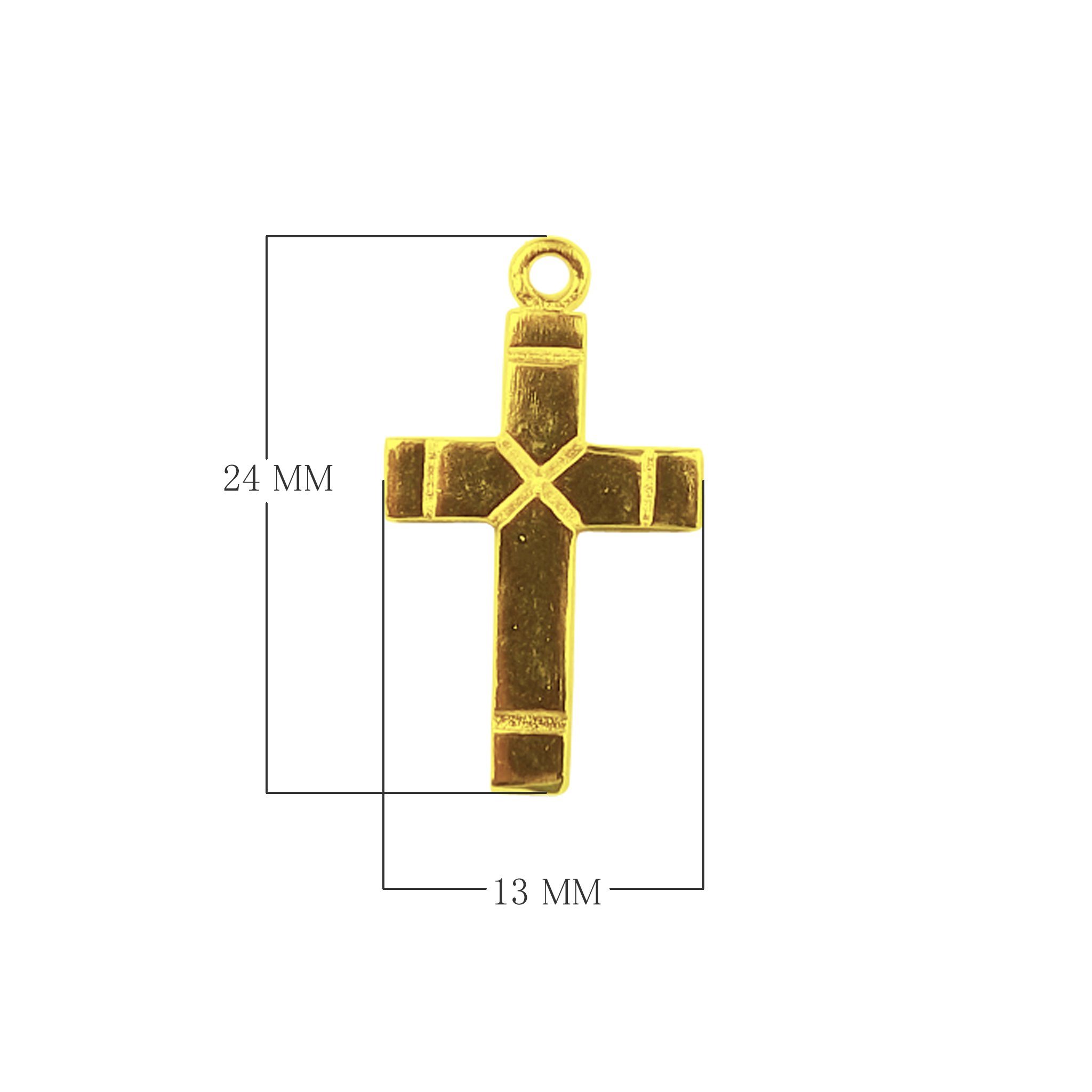CG-408 18K Gold Overlay Charm Beads Bali Designs Inc 