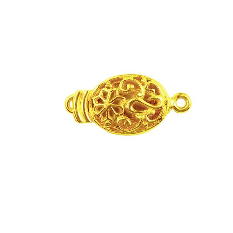 CG-414 18K Gold Overlay Single Hole Multi Strand Clasp Beads Bali Designs Inc 