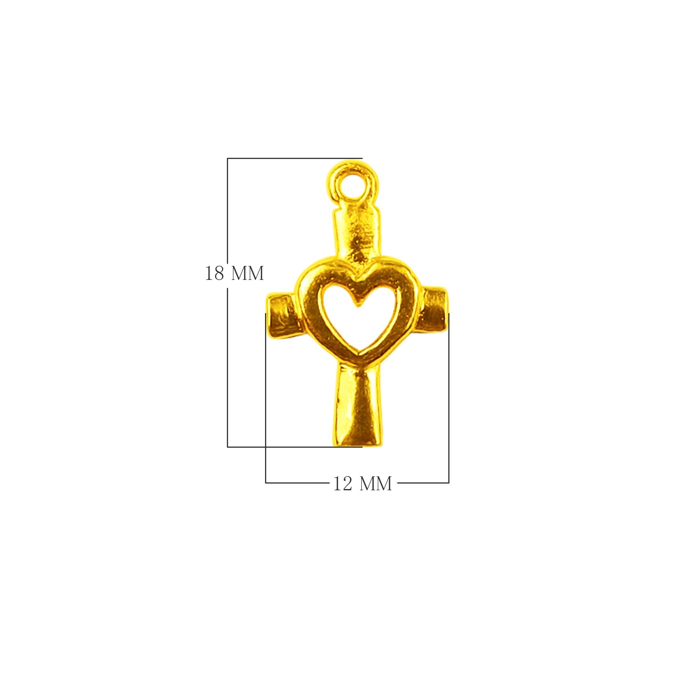 CG-425 18K Gold Overlay Charm Beads Bali Designs Inc 