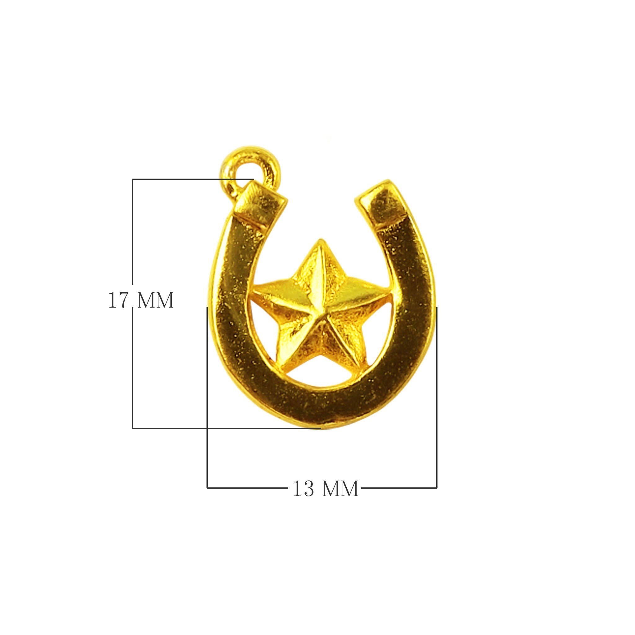CG-431 18K Gold Overlay Small Peace Charm Beads Bali Designs Inc 