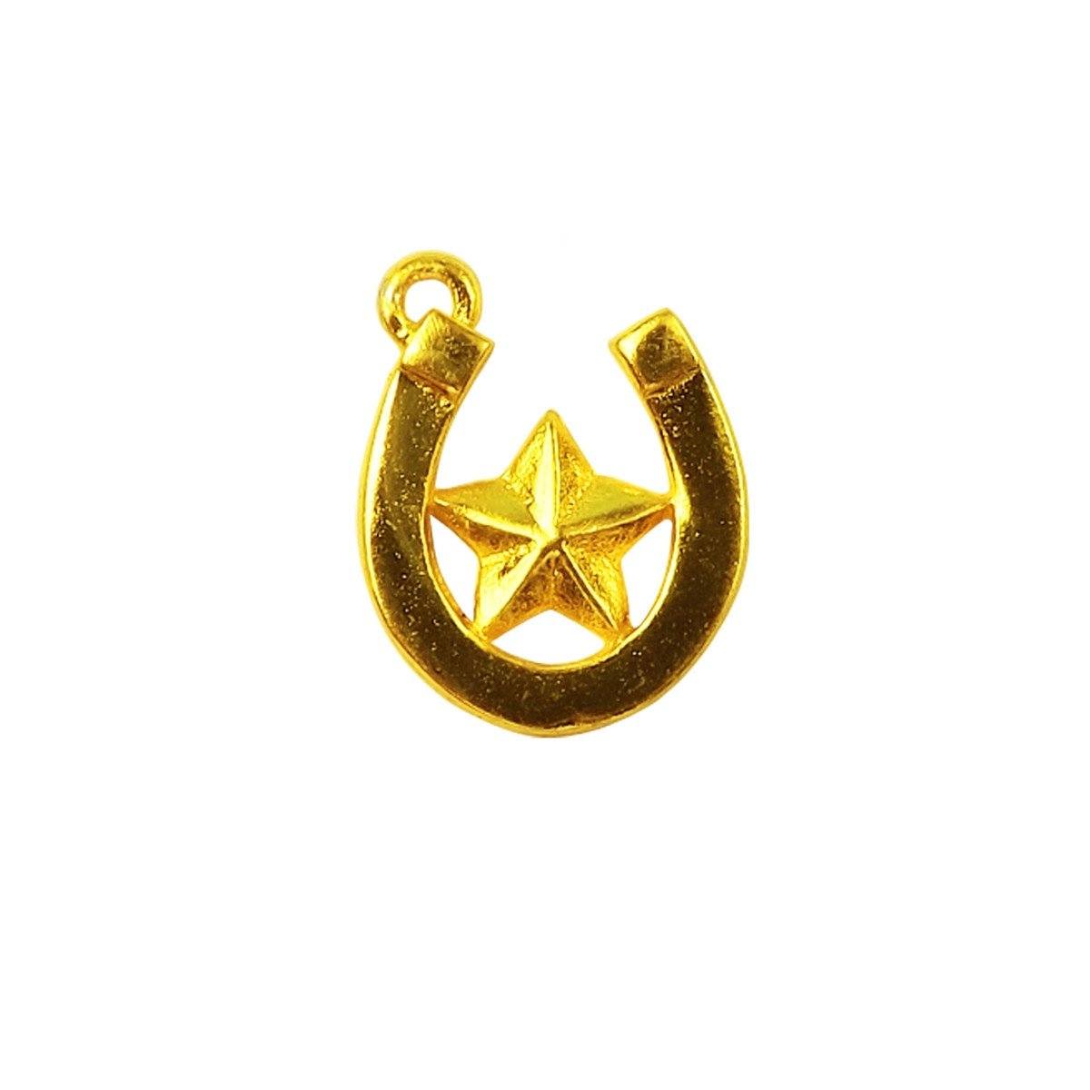 CG-431 18K Gold Overlay Small Peace Charm Beads Bali Designs Inc 
