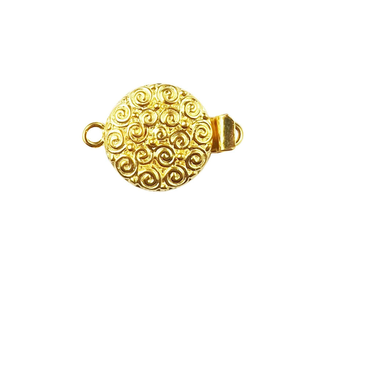 CG-435 18K Gold Overlay Single Hole Multi Strand Clasp Beads Bali Designs Inc 