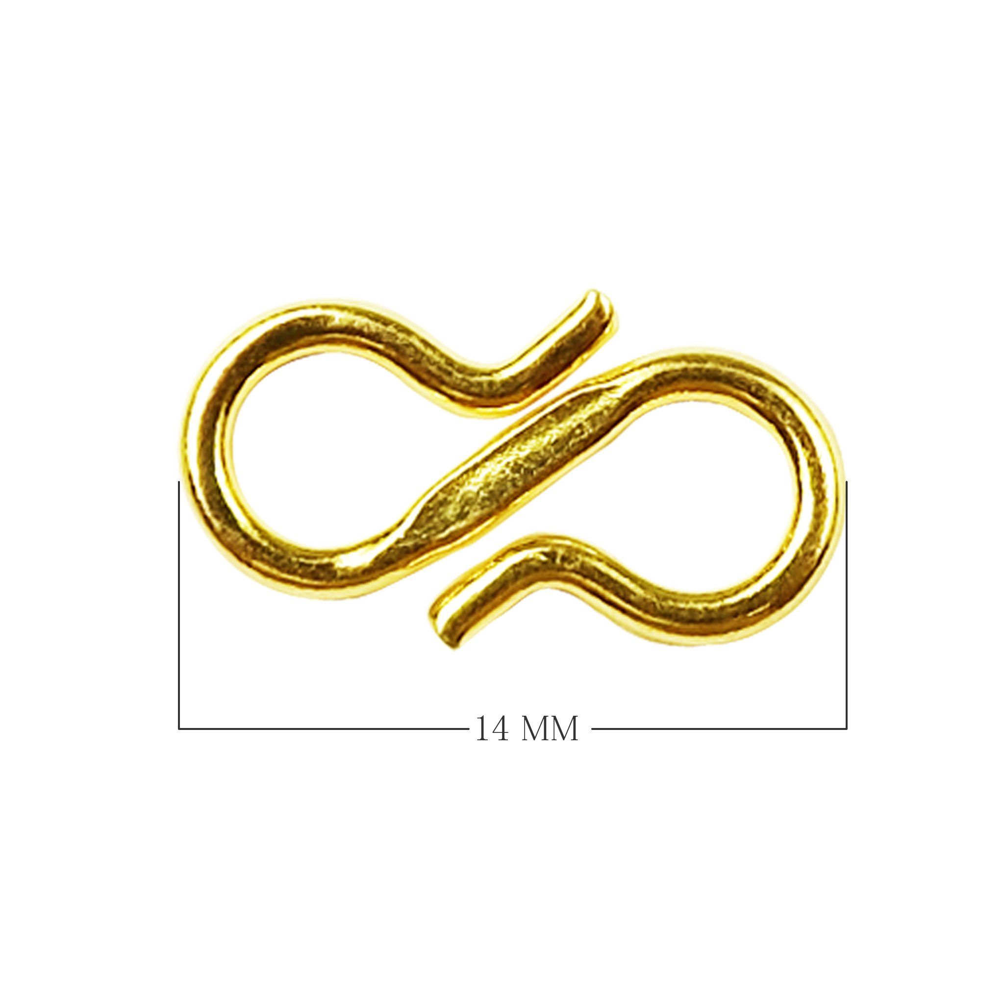 CG-442 18K Gold Overlay ''S'' Hook Beads Bali Designs Inc 
