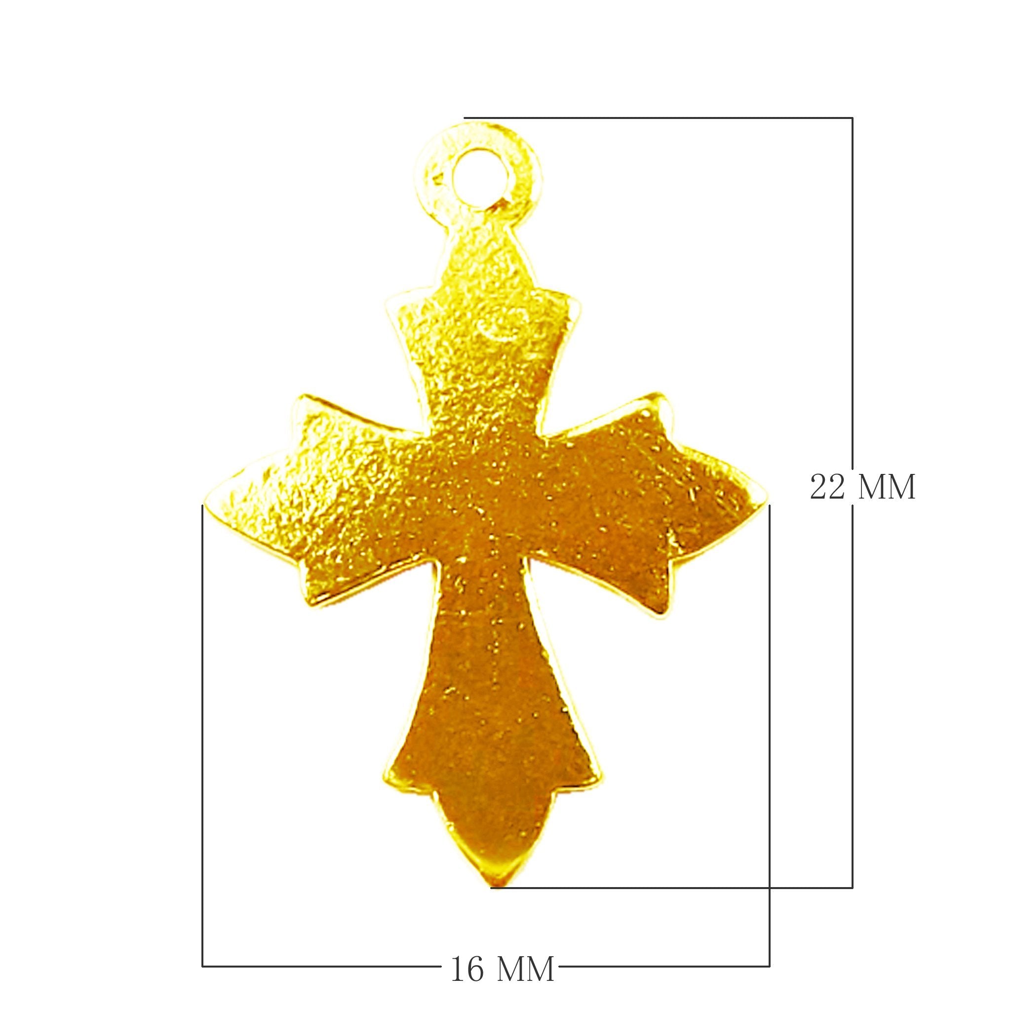 CG-446 18K Gold Overlay Charm Beads Bali Designs Inc 