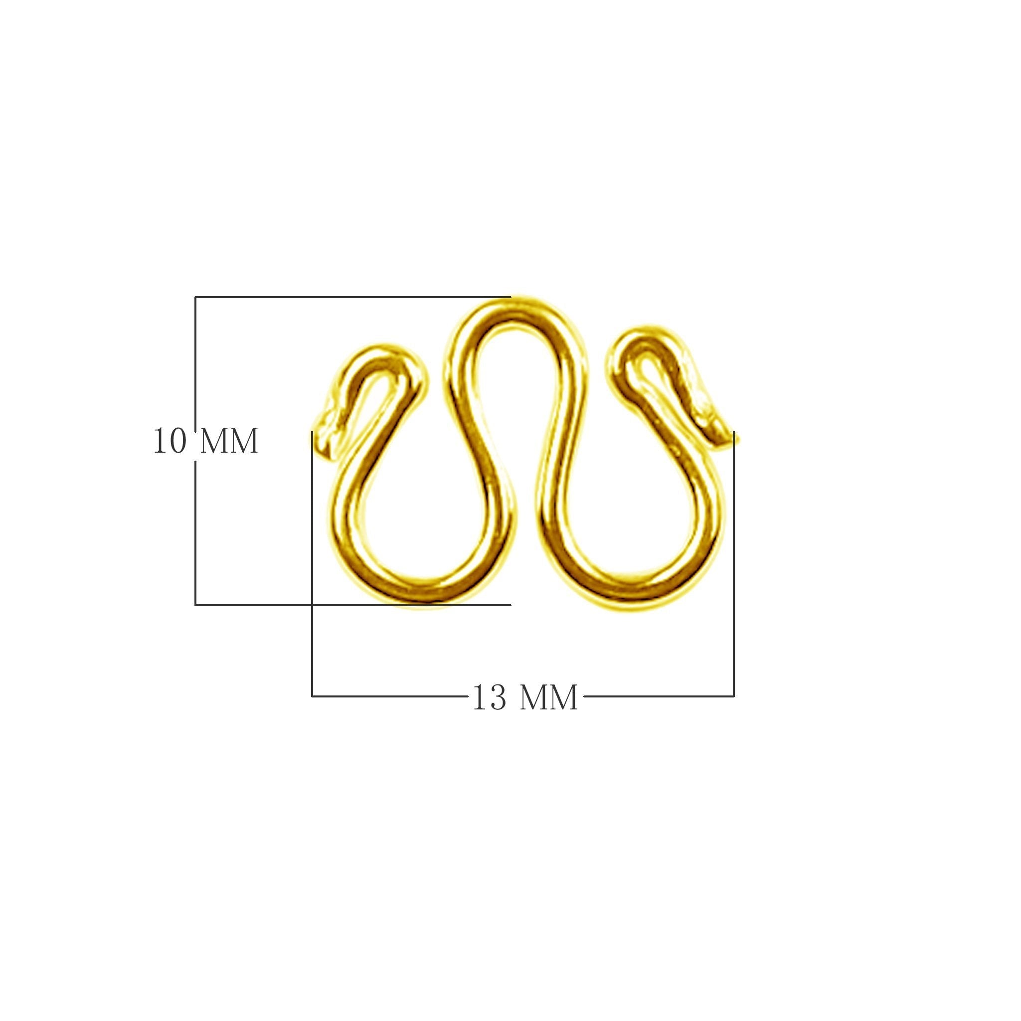 CG-453 18K Gold Overlay Hook Beads Bali Designs Inc 