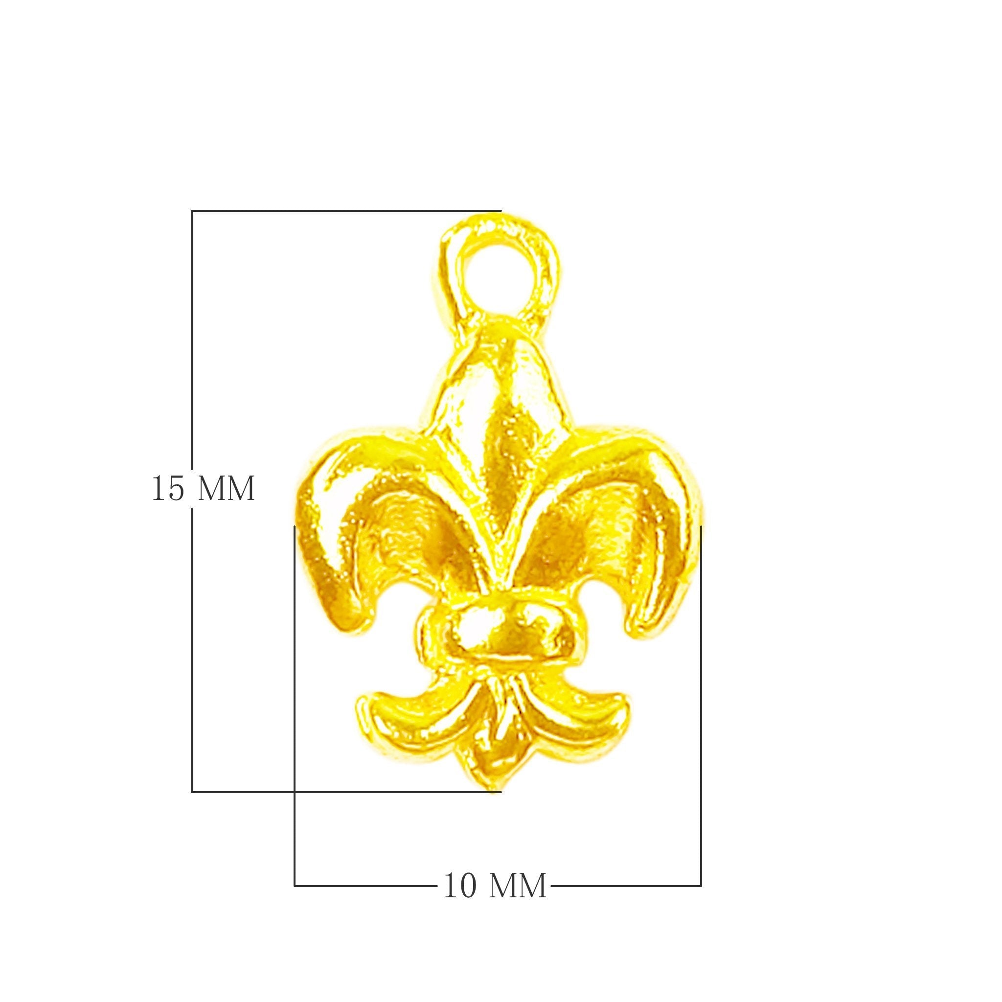 CG-458 18K Gold Overlay Charm Beads Bali Designs Inc 