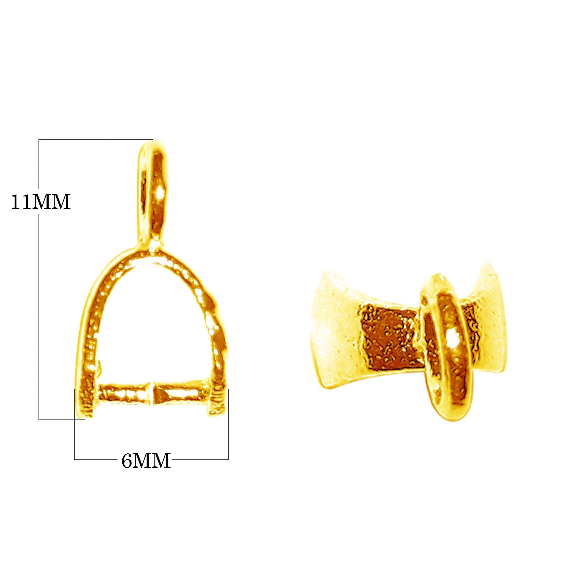 CG-520 18K Gold Overlay Pendant Bail Beads Bali Designs Inc 