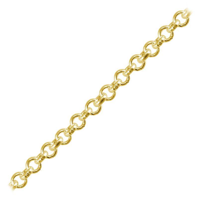 CHG-103-2MM 18K Gold Overlay Beading & Extender Chain Beads Bali Designs Inc 